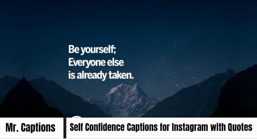 Self Confidence Captions for Instagram
